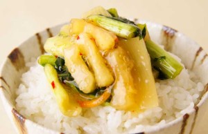 【野沢菜シリーズ、春の相棒は…】漬物専門店 丸越の「野沢菜たけのこ」