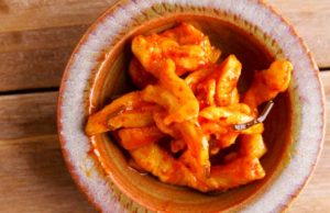 福岡県"福さ屋"の「めんたいこ入り　割り干し漬け」