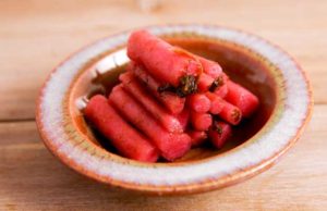 【さっぱり漬物】宮崎県"すなお食堂"の「梅酢ごぼう」
