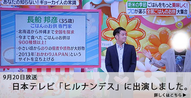 ヒルナンデスご飯のお供